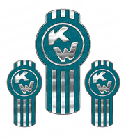 Teal/Chrome KW Emblem Skins