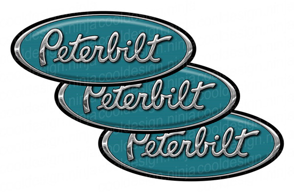 Teal Peterbilt Emblem Skins