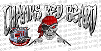 Thanks Red Beard Pontoon Boat Decals