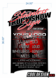 Custom Stainless Truck Show Sign