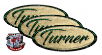 Gold Leaf Turner Peterbilt Emblem Skins