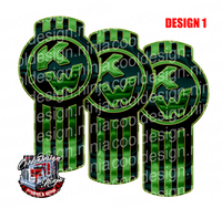 Two-Tone Green and Gold Kenworth Emblem Skins