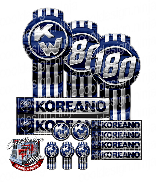 Unit 180 Koreano Kenworth Emblem Skin Kit