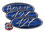 Viper Blue 427 Peterbilt Emblem Skins