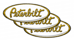 White and Gold Virginia Peterbilt Emblem Skins