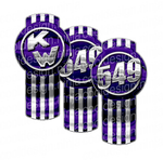 Voorhees Purple Unit 549 Kenworth Emblem Skin Kit