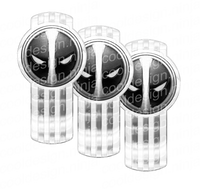 White DP Kenworth Emblem Skin Kit