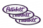White and Purple Peterbilt Emblem Skins