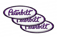 White and Purple Peterbilt Emblem Skins