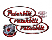 White and Red Shotgun Peterbilt Emblem Skins