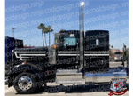 Woods Overhook Kenworth W9 36in Sleeper Stripe Kit