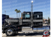 Woods Overhook Kenworth W9 36in Sleeper Stripe Kit