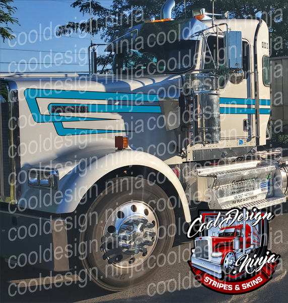 Woods Overhook Kenworth W9 Seminole Stripe Kit