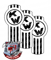 Black and White Kenworth Emblem Skin Kit