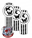 Black and White Kenworth Emblem Skin Kit
