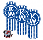 Vertical Blue and White Kenworth Emblem Skins