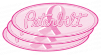 3-Pack Breast Cancer Awareness Peterbilt Emblem Skins