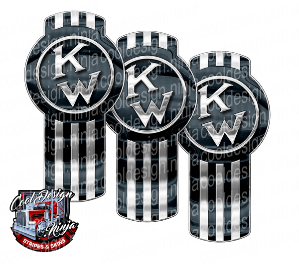 Dark Grey Classic Kenworth Emblem Skin Kit