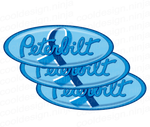 3-Pack Colon Cancer Awareness Peterbilt Emblem Skins