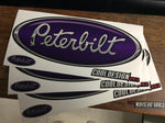 In-Stock Special - Purple and Chrome Peterbilt Emblem Skin 3-Pack