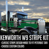 Custom Kenworth W9 Seminole Stripe Kit
