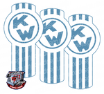 Light Blue and White Kenworth Emblem Skin Kit