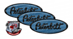 Light Blue and Black Peterbilt Emblem Skins