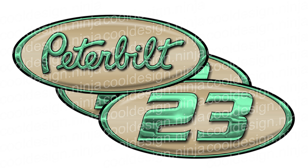 Creme De Mint Unit 23 Peterbilt Emblem Skins