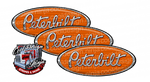 Orange and Chrome Peterbilt Emblem Skins