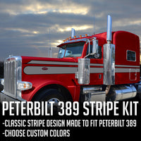 63" Peterbilt 389 "Coastal" Stripe Kit