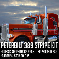 63" Peterbilt 389 "Flying C" Stripe Kit