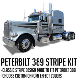 63" Peterbilt 389 Hard Wedge Stripe Kit