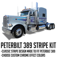 63" Peterbilt 389 Hard Wedge Stripe Kit