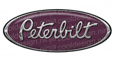 Chrome Purple White Peterbilt Emblem Skins