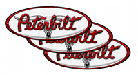 Chrome Bull Skull Peterbilt Emblem Skins