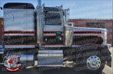 Black and Red Metallic Seminole Peterbilt Stripe Kit