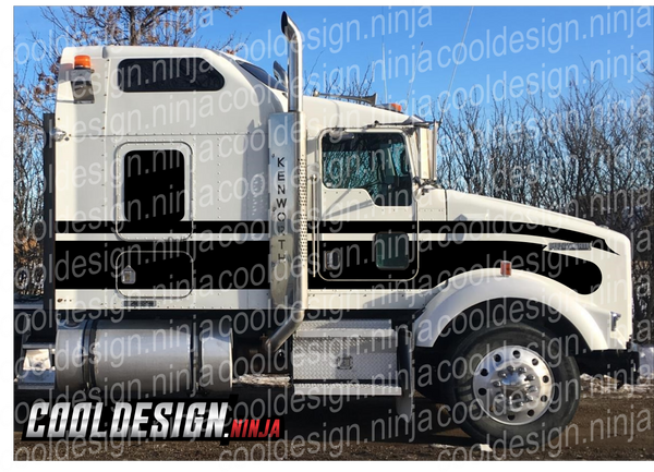 T800 Kenworth Straight Color Seminole Stripe Kit