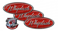 Red and Chrome Whiplash Peterbilt Emblem Skins