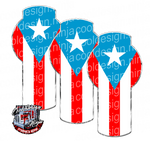 Puerto Rico Flag Kenworth Emblem Skin Kit