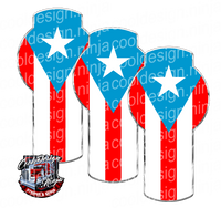 Puerto Rico Flag Kenworth Emblem Skin Kit