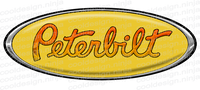 3-Pack Dark Yellow Peterbilt Emblem Skins