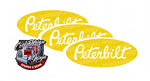 Yellow and White Peterbilt Emblem Skins