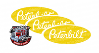 Yellow and White Peterbilt Emblem Skins
